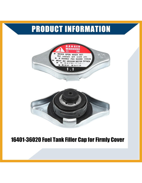 Cuello de Llenado de Radiador Partuto para Toyota Yaris 2007-2018