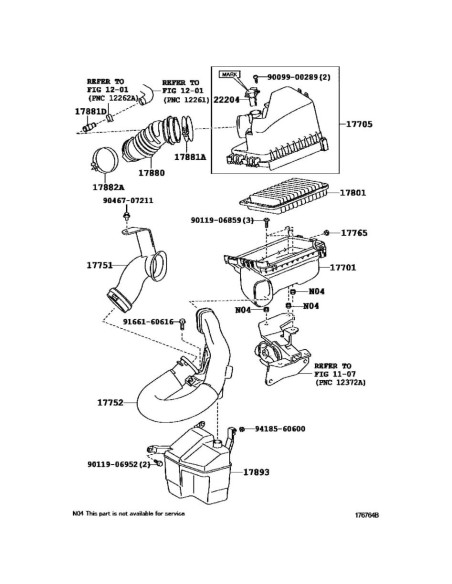 Set de Filtros de Aire y Aceite FCS para Toyota Yaris 1.5L 2006-2017