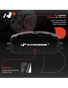 Juego de Pastillas de Freno Cerámicas A-Premium Toyota Yaris 2012-2018 2