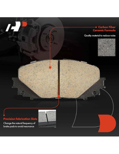 Juego de Pastillas de Freno Cerámicas A-Premium Toyota Yaris 2012-2018