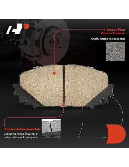 Juego de Pastillas de Freno Cerámicas A-Premium Toyota Yaris 2012-2018