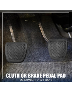 Cubiertas de Pedal de Acelerador y Freno X AUTOHAUX para Toyota 2