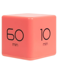 Temporizador Cube Mooas Coral - 4 Configuraciones de Tiempo