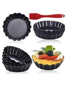 Moldes de Tartaleta Floreada DATANYA 3.15" 12 Piezas