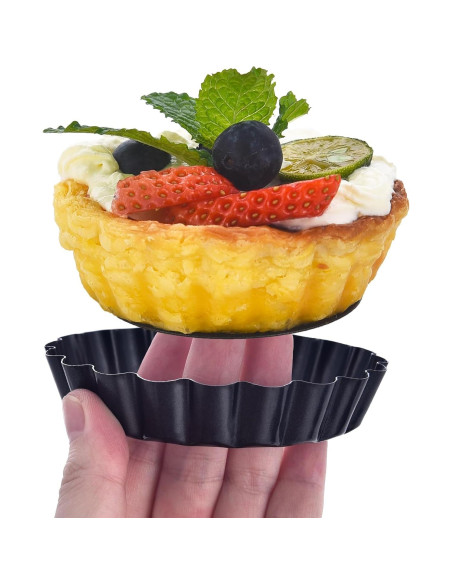 Moldes de Tartaleta Floreada DATANYA 3.15" 12 Piezas