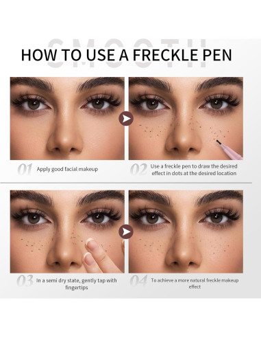 Bolígrafo de Pecas HOSAILY Marrón Claro - Tinte Impermeable