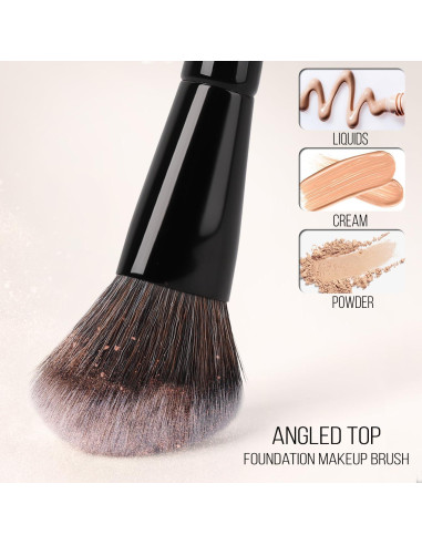 Brocha de Maquillaje Doble Cara KINGMAS - Cerdas Sintéticas