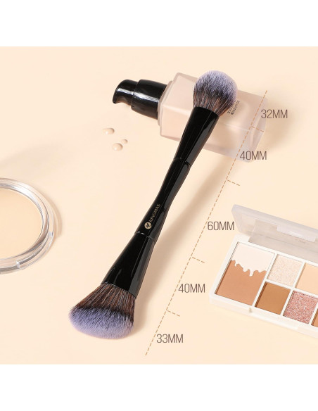 Brocha de Maquillaje Doble Cara KINGMAS - Cerdas Sintéticas