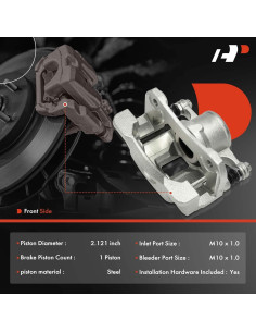 Caliper de Freno de Disco A-Premium para Scion iA y Yaris iA 2