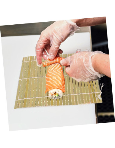 Esteras de Bambú para Sushi Kichvoe 14x14 cm - Kit DIY