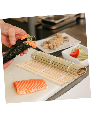 Esteras de Bambú para Sushi Kichvoe 14x14 cm - Kit DIY