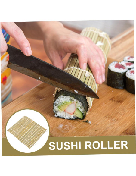 Esteras de Bambú para Sushi Kichvoe 14x14 cm - Kit DIY