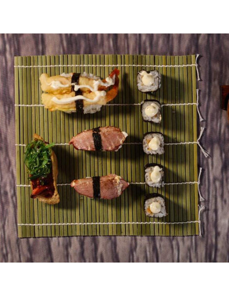 Estera de Bambú para Hacer Sushi 27cm Miibiscolit