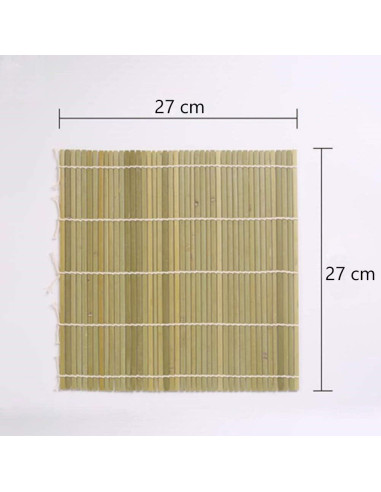Estera de Bambú para Hacer Sushi 27cm Miibiscolit