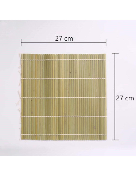 Estera de Bambú para Hacer Sushi 27cm Miibiscolit