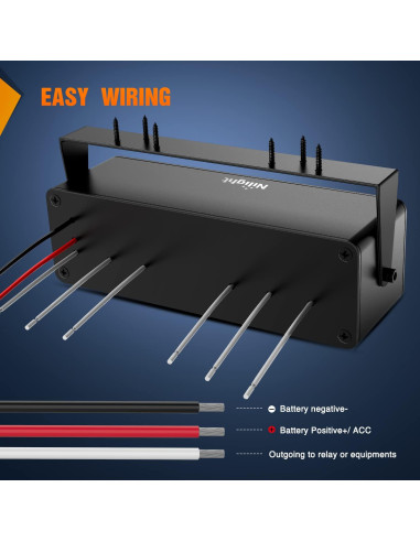Caja de Interruptores Nilight 6 Gang 12V con Cargador USB