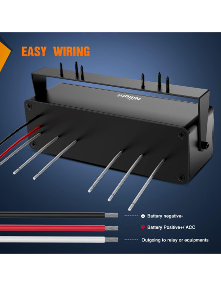 Caja de Interruptores Nilight 6 Gang 12V con Cargador USB