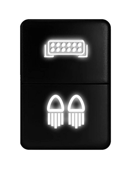 Interruptor de Luz Toyota Doble Función Naranja-Blanco