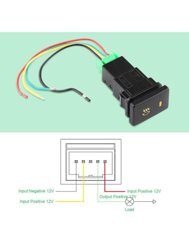 Interruptor Luz Antiniebla 12V Keenso para Toyota