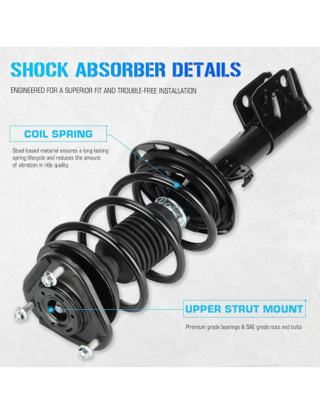 Ejes Completos Frontales ILONPA para Toyota Corolla 2014-2019