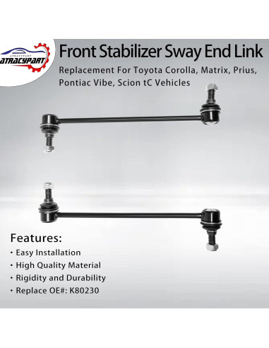 Enlaces de Estabilizador Delantero ATRACYPART K80230 x2