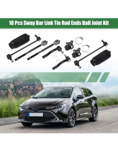 Kit de Suspensión Frontal 10 Piezas X AUTOHAUX para Toyota Corolla 2003-2008 2