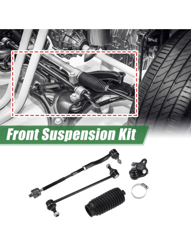 Kit de Suspensión Frontal 10 Piezas X AUTOHAUX para Toyota Corolla 2003-2008