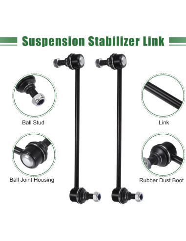 Kit de Suspensión Frontal 10 Piezas X AUTOHAUX para Toyota Corolla 2003-2008