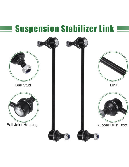 Kit de Suspensión Frontal 10 Piezas X AUTOHAUX para Toyota Corolla 2003-2008