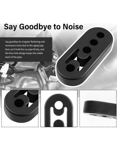 Soportes de Escape YGDMD 12mm EPDM 2PCS para Vehículos