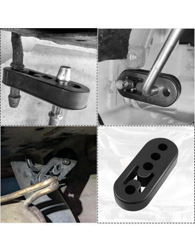 Soportes de Escape YGDMD 12mm EPDM 2PCS para Vehículos