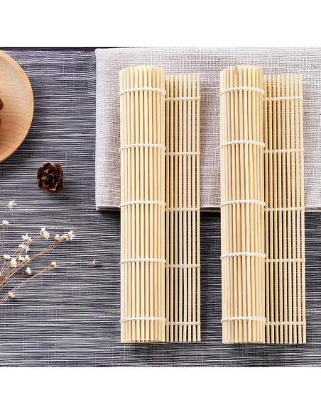 Estera de Bambú para Sushi Hordion 6 Pcs 24x24 cm Antiadherente
