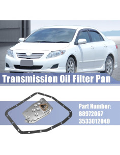 Juego de Junta de Filtro de Transmisión y Cárter X AUTOHAUX para Toyota Corolla 2003-2008 2