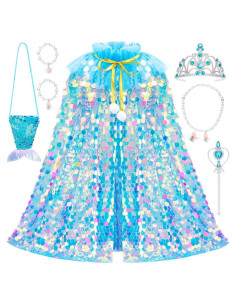 Disfraz de Princesa Meland para Niñas 3-8 Años con Capa