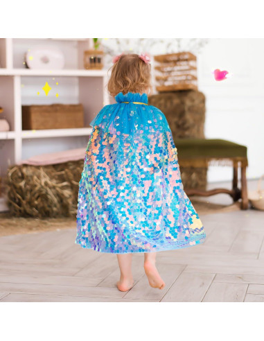 Disfraz de Princesa Meland para Niñas 3-8 Años con Capa