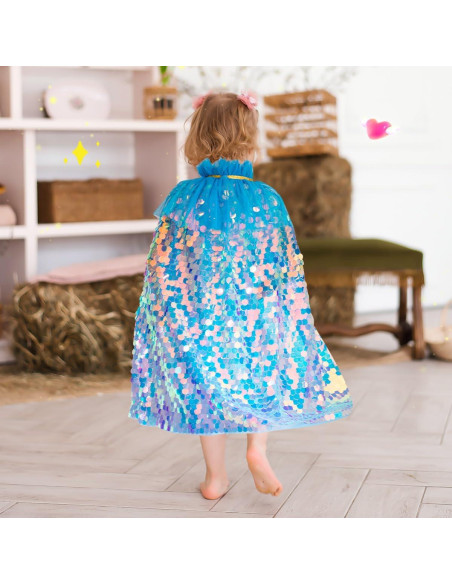 Disfraz de Princesa Meland para Niñas 3-8 Años con Capa