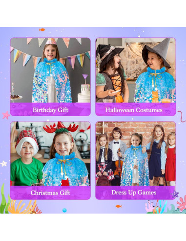 Disfraz de Princesa Meland para Niñas 3-8 Años con Capa