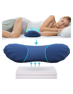 Almohada Lumbar Ajustable RESTCLOUD Espuma Viscoelástica 60 cm