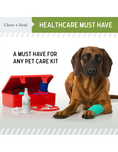 Vendaje Líquido para Perros Chew + Heal 118 ml Aloe Cuidado Heridas