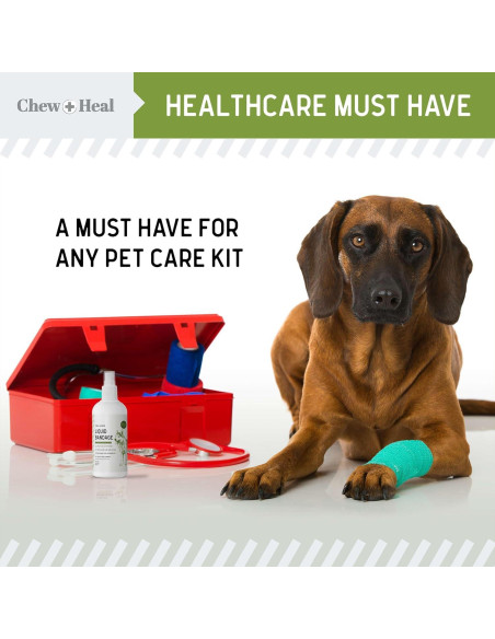 Vendaje Líquido para Perros Chew + Heal 118 ml Aloe Cuidado Heridas