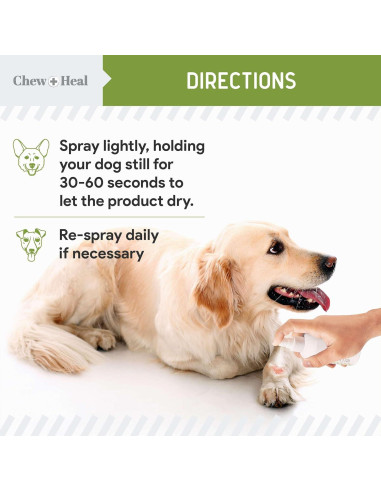Vendaje Líquido para Perros Chew + Heal 118 ml Aloe Cuidado Heridas