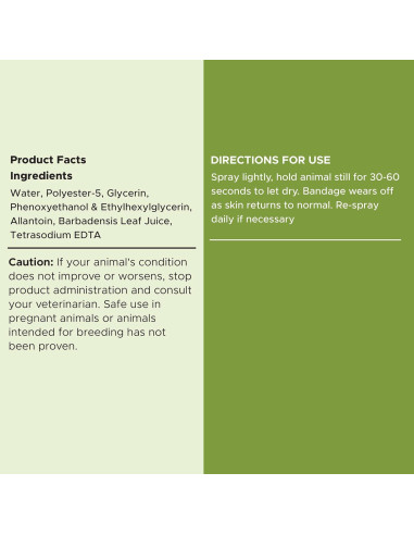 Vendaje Líquido para Perros Chew + Heal 118 ml Aloe Cuidado Heridas