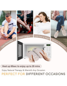 Pantuflas Calentables Microondas SUZZIPAD S/M Beige 2