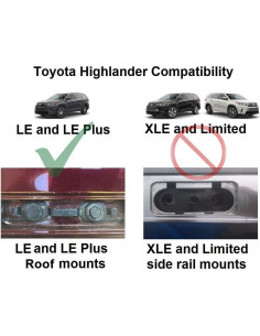 Barras Transversales BRIGHTLINES para Toyota Highlander 2014-2019 2