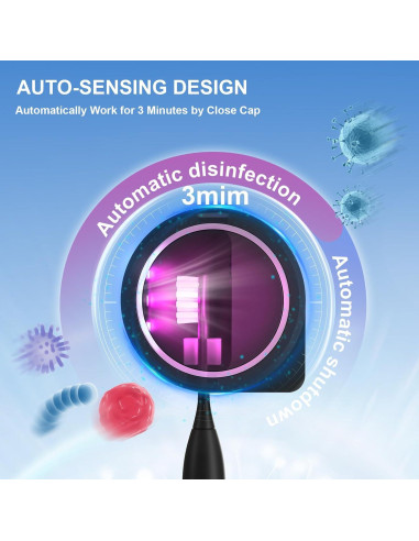 Soporte desinfectante UV para cepillos de dientes Sugar Swan
