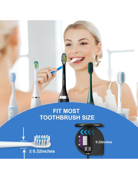 Soporte desinfectante UV para cepillos de dientes Sugar Swan