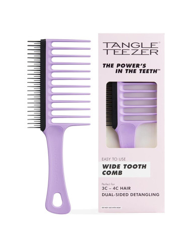 Peine Desenredante Tangle Teezer Dientes Anchos Lila
