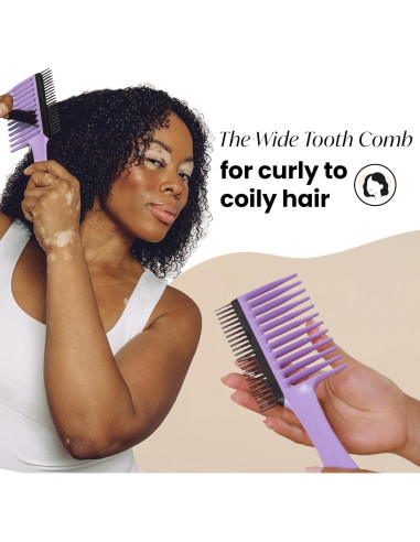 Peine Desenredante Tangle Teezer Dientes Anchos Lila