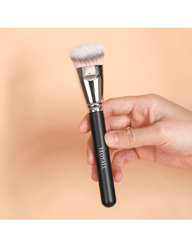 Brocha de Fundación Angulada Plana TEOYALL - Kabuki Sintética Grande