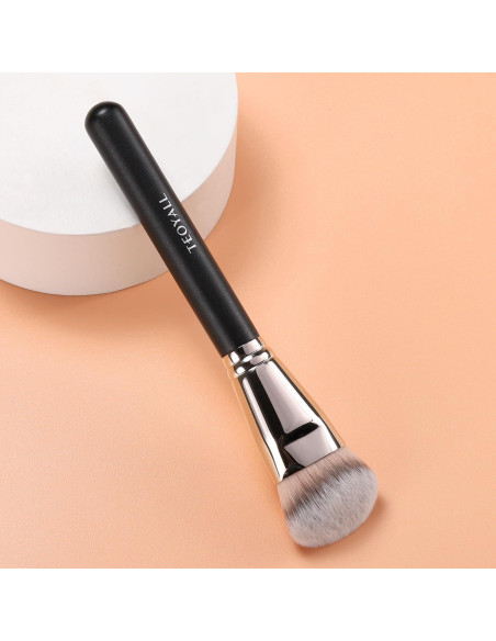 Brocha de Fundación Angulada Plana TEOYALL - Kabuki Sintética Grande